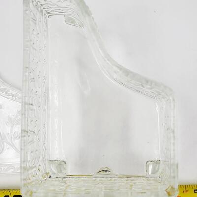PIANO SHAPED GLASS TRINKET / JEWELRY BOX