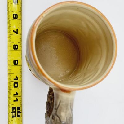 JAPANESE DECORATED CERAMIC BEER STEIN