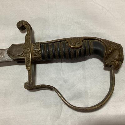German WW1 officer's sword and scabbard