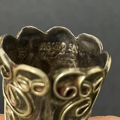 ANTIQUE MEXICO 925 STERLING SILVER THIMBLE