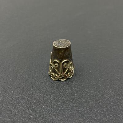 ANTIQUE MEXICO 925 STERLING SILVER THIMBLE