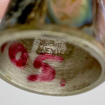 ANTIQUE MEXICO ABALONE THIMBLE