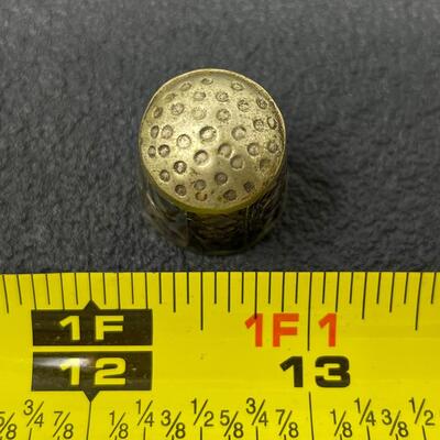 ANTIQUE MEXICO ABALONE THIMBLE