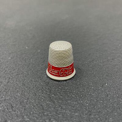 VINTAGE â€œDRINK COCA-COLA IN BOTTLESâ€ ALUMINUM THIMBLE