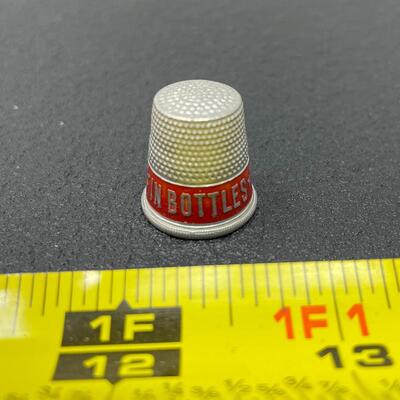 VINTAGE â€œDRINK COCA-COLA IN BOTTLESâ€ ALUMINUM THIMBLE