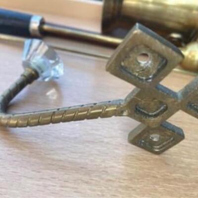 Brass wall hook