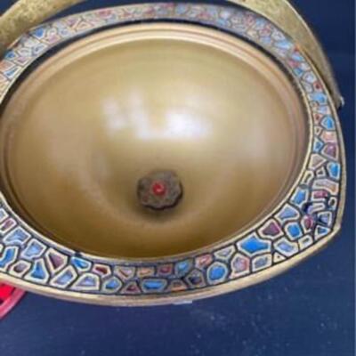 Brass decorative container