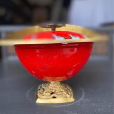 Brass decorative container