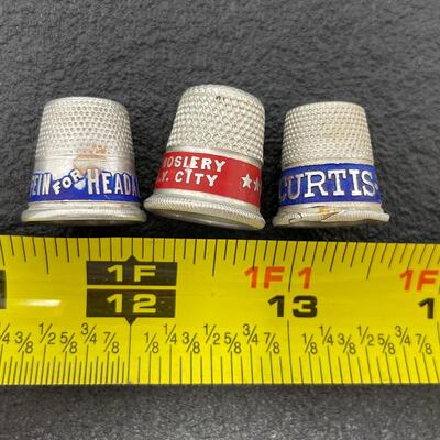 VINTAGE ADVERTISEMENT THIMBLE BUNDLE