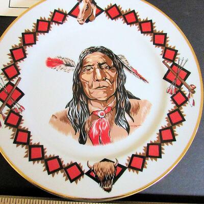 Vintage Royal Ann Fine China Native American Plate, Minnesota, USA