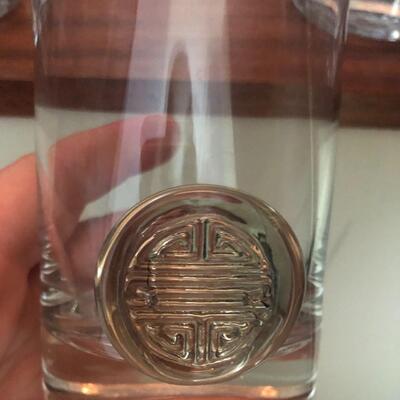 Five Shelf Lot of Crystal Cut Glass Drinkware