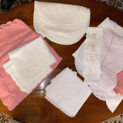 Lot of Tea Party Tablecloths, etc.  