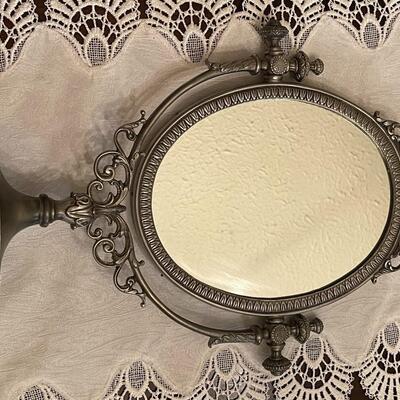 Pewter Mirror