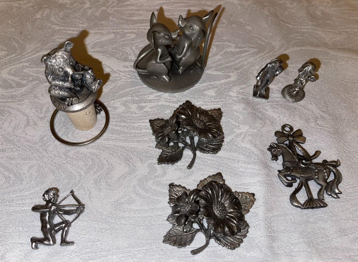 Lot of Pewter Figurines