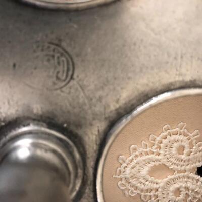 Pewter Napkin Rings and Serving Set