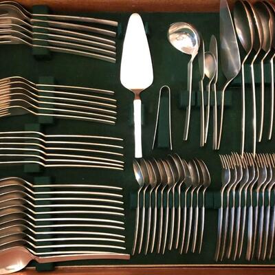 MCM Silver Plate Silverware Set