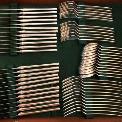 MCM Silver Plate Silverware Set
