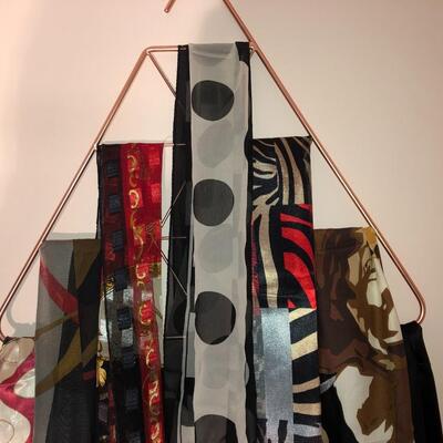 Red,Black and Gold Scarves Lot of 7