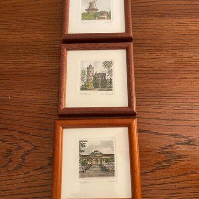 Potsdam Series of Three Framed Prints