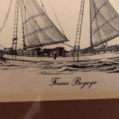 Series of Two Boats Framed Prints