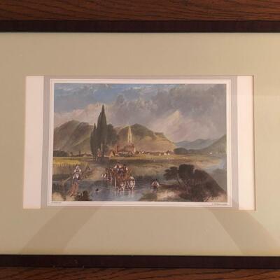 Seies of Three Villages Framed Prints