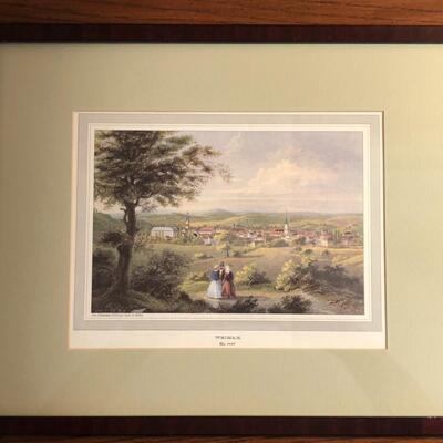 Seies of Three Villages Framed Prints