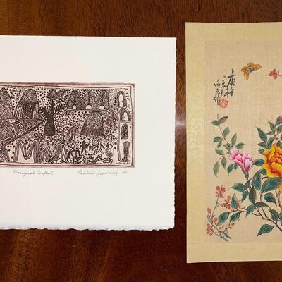 Two Unframed Pieces