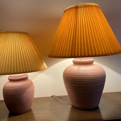 Two Matching Ceramic Lamps