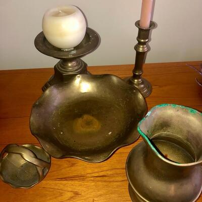 Brushed Brass DÃ©cor Lot