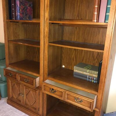 Twin Tall Bookcases/Cabinets