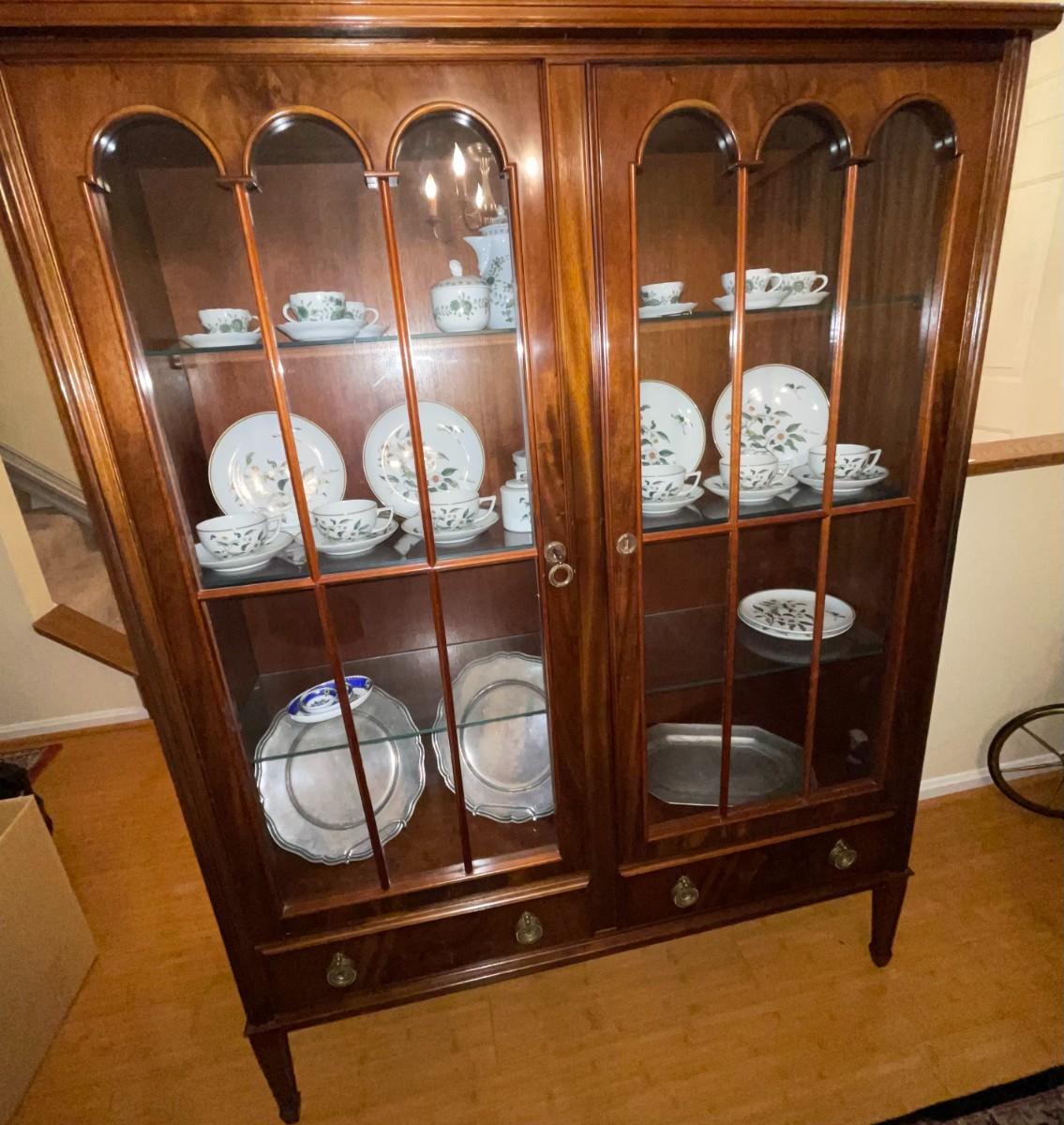 Vintage European China and Sideboard