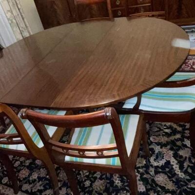 Vintage European Style Dining Table and Chairs