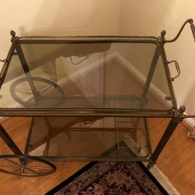 Mid-Century Rolling Drink Trolley 