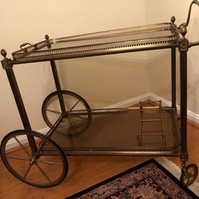 Mid-Century Rolling Drink Trolley 