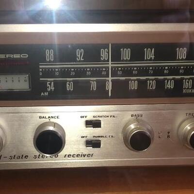 Stereo System with Reel to Reel in Large Cabinet