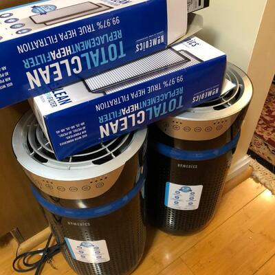 Pair of Homedics Air Purifiers 