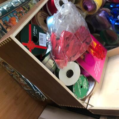 Christmas, Giftbag, Ribbon and Greeting Cards Lot