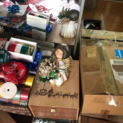 Christmas, Giftbag, Ribbon and Greeting Cards Lot