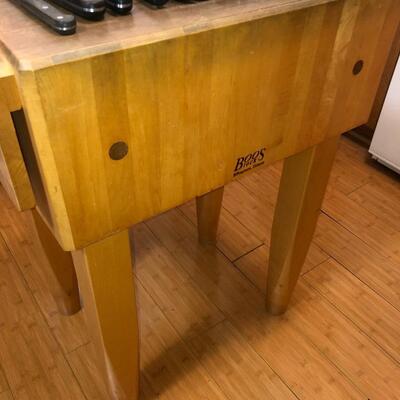 Butcher Block, Knives and Knife Sharpener
