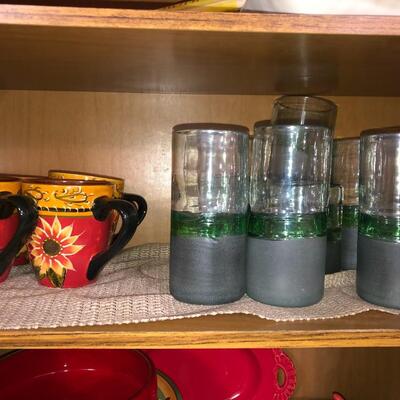Clay Dinnerware and Glassware