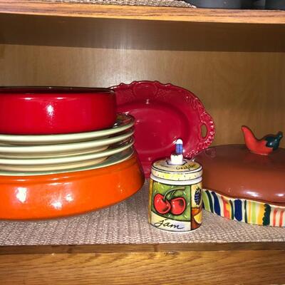 Clay Dinnerware and Glassware