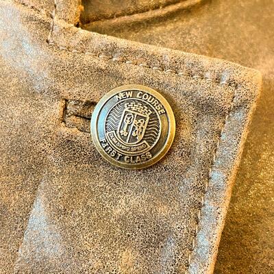 GENUINE BROWN LEATHER JACKET - WOMENâ€™S SIZE XL/UK 20