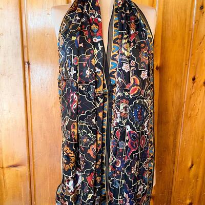 *NEW W/ TAG* PERSIAN CARTOUCHE BURNOUT SHAWL - FROM METROPOLITAN MUSEUM OF ART