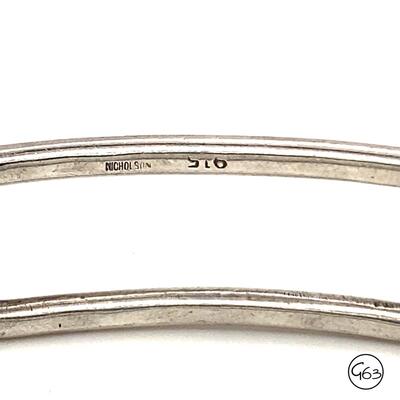 Vintage Arthur Nicholson 915 Silver Cuff Bracelet