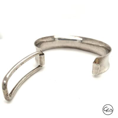 Vintage Arthur Nicholson 915 Silver Cuff Bracelet