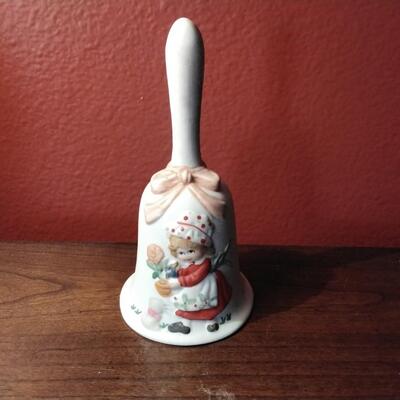 Strawberry Shortcake Bisque Porcelain Bell