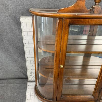 #5 Mini Wood/Glass Hanging Curio Cabinet