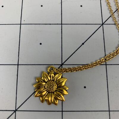 #36 Sunflower Earrings & Necklace