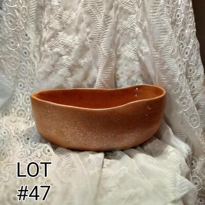 Handmade Clay Banana Bowl