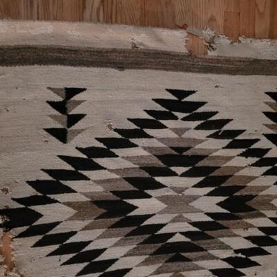 Lot 97: 1920's Navajo Whirling Log Blanket